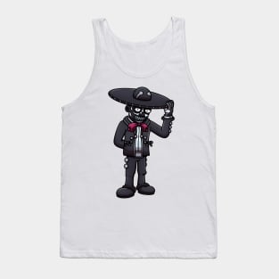 Mexican Sugar Skull Man Tank Top